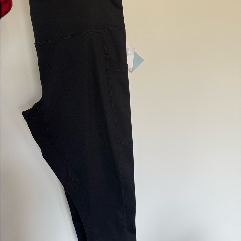 Zella Black High Waist Crop Leggings
